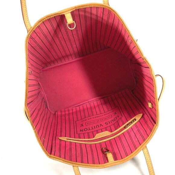 LOUIS VUITTON M41991 Monogram Bay Neverfull MM Tote Bag Shoulder Bag pink/Brown - Picture 15 of 16